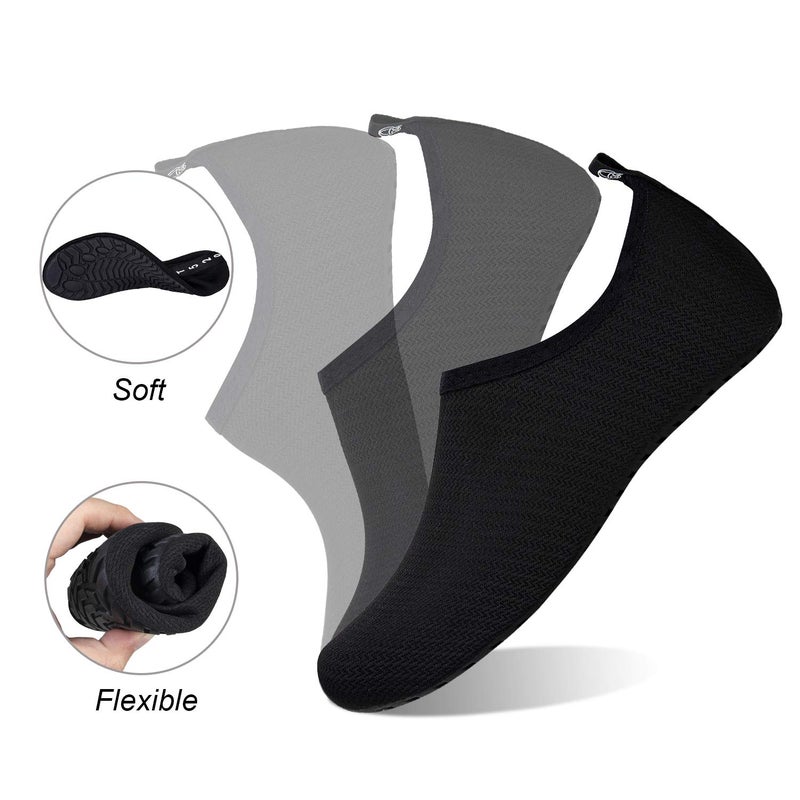 WateLves Water Shoes for Womens Mens Barefoot Quick-Dry Aqua Socks for Beach Swim Surf Yoga Exercise Camping Must Haves (N.Black, 38/39) - Image 4
